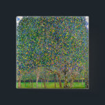 Chapa Cuadrada Gustav Klimt - Árbol de peras<br><div class="desc">Árbol de peras - Gustav Klimt,  aceite sobre lienzo,  1903</div>