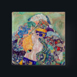 Chapa Cuadrada Gustav Klimt - Bebé / Cuna<br><div class="desc">Bebé / Cuna - Gustav Klimt,  Petróleo en lienzo,  1917-1918</div>