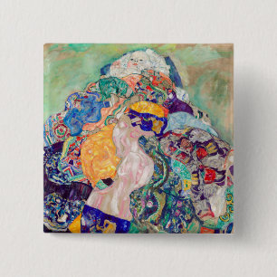 Chapa Cuadrada Gustav Klimt - Bebé / Cuna