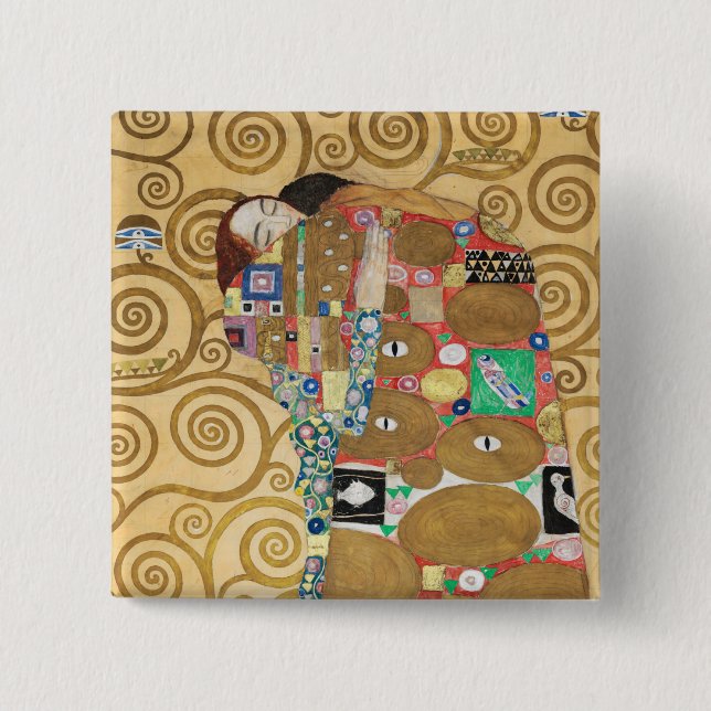 Chapa Cuadrada Gustav Klimt - Complemento, Frisa Estúclet (Anverso)