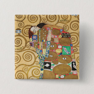 Chapa Cuadrada Gustav Klimt - Cumplimiento, Friso Stoclet