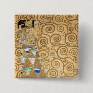 Chapa Cuadrada Gustav Klimt - Expectation, Stoclet Frieze