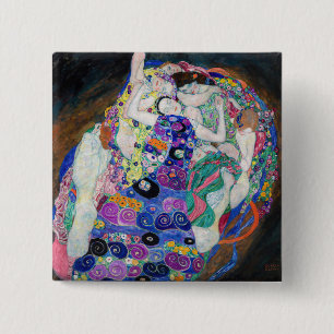 Chapa Cuadrada Gustav Klimt - La Virgen