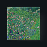 Chapa Cuadrada Gustav Klimt - Paisaje de los jardines italianos<br><div class="desc">Paisaje Jardín Italiano / Paisaje Horticultural Italiano - Gustav Klimt,  Petróleo en Lienzo,  1913</div>