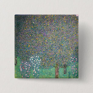 Chapa Cuadrada Gustav Klimt - Rosales bajo los árboles