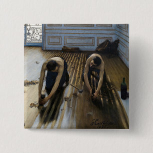 Chapa Cuadrada Gustave Caillebotte - Los raspadores de suelos