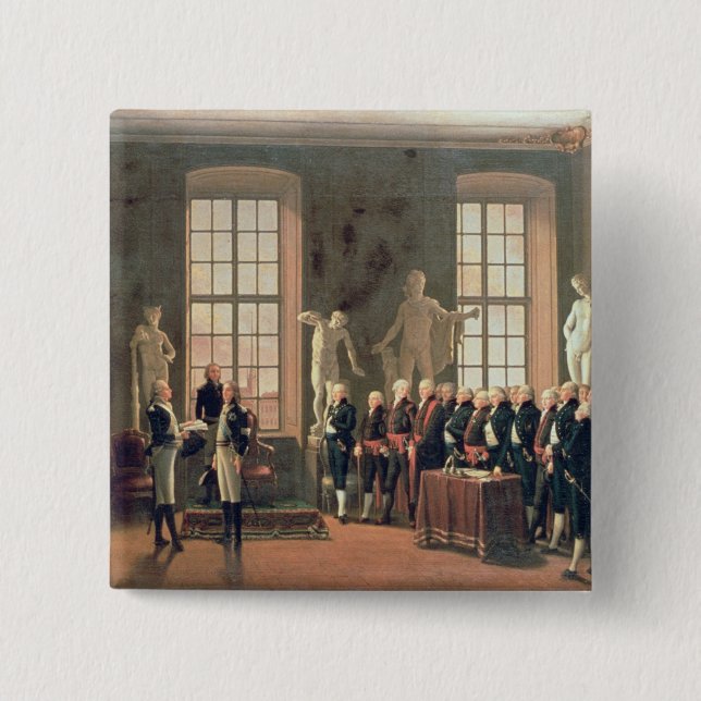 Chapa Cuadrada Gustavo IV (Anverso)