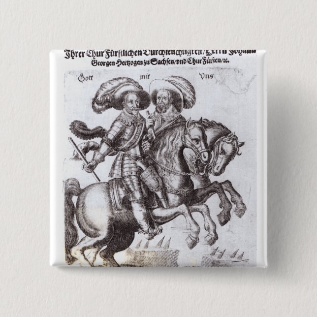 Chapa Cuadrada Gustavus Adolphus II y Gustavus Adolphus IV (Anverso)