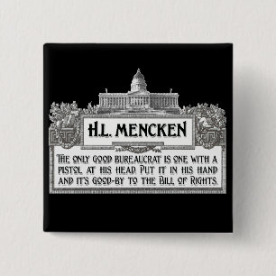 Chapa Cuadrada H.L.Mencken en burócratas
