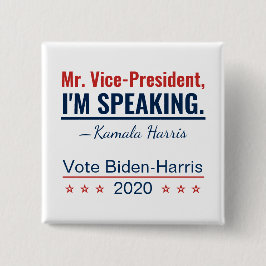 Chapa Cuadrada Hablo Kamala Harris Vicepresidente 2020