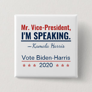 Chapa Cuadrada Hablo Kamala Harris Vicepresidente 2020