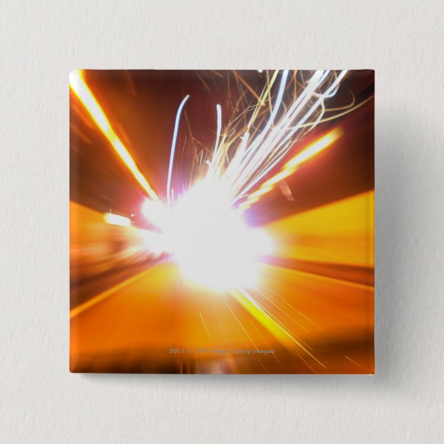 Chapa Cuadrada Haces luminosos y efectos abstractos (Anverso)