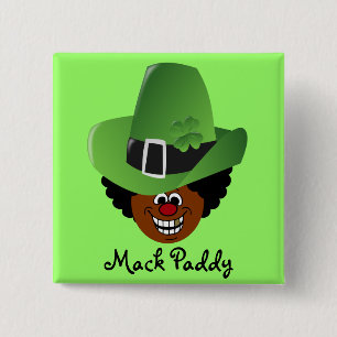 Chapa Cuadrada Hacia fuera ejercido de chulo Leprechaun del día