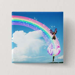 Chapa Cuadrada Hagamos un arcoiris