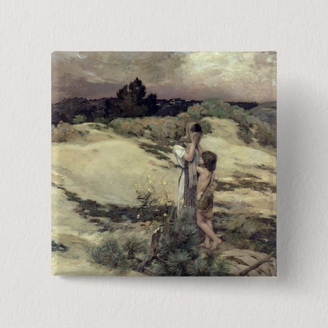 Chapa Cuadrada Hagar e Ishmael (Anverso)