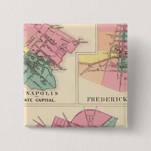 Chapa Cuadrada Hagerstown, Anápolis, Ciudad de Frederick (Anverso)