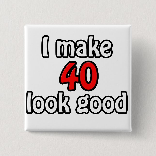 Chapa Cuadrada Hago que 40 se vea bien (Anverso)