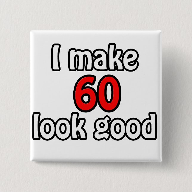 Chapa Cuadrada Hago que 60 se vea bien (Anverso)