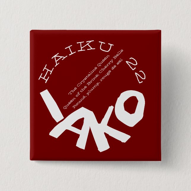 CHAPA CUADRADA HAIKU 22 (Anverso)