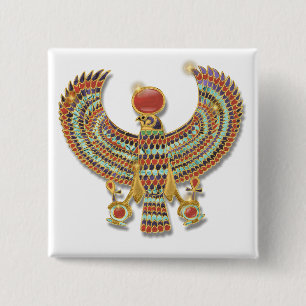 Chapa Cuadrada Halcón egipcio antiguo pectoral