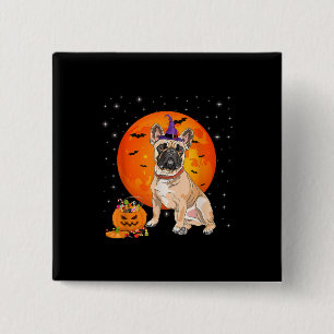 Chapa Cuadrada Halloween Bulldog Francés Trick Or Trempkin