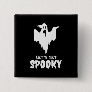 Chapa Cuadrada Halloween deja que te asustes cumpleaños