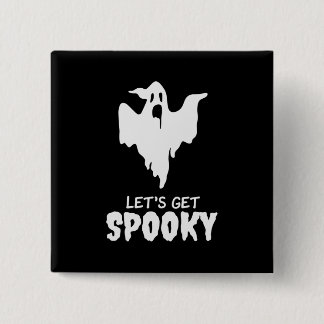 Chapa Cuadrada Halloween deja que te asustes cumpleaños