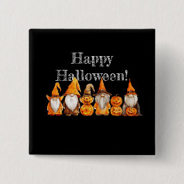 Chapa Cuadrada Halloween Gnomes
