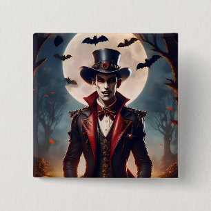 Chapa Cuadrada Halloween Steampunk Gótico Zombie Vampiro
