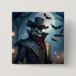 Chapa Cuadrada Halloween Steampunk Sureño Gótico Zombie