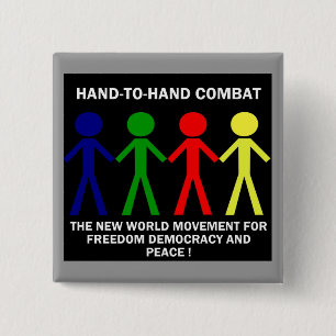 CHAPA CUADRADA HAND-T0-HAND COMBAT...