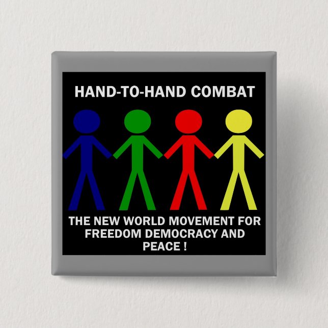 CHAPA CUADRADA HAND-T0-HAND COMBAT... (Anverso)