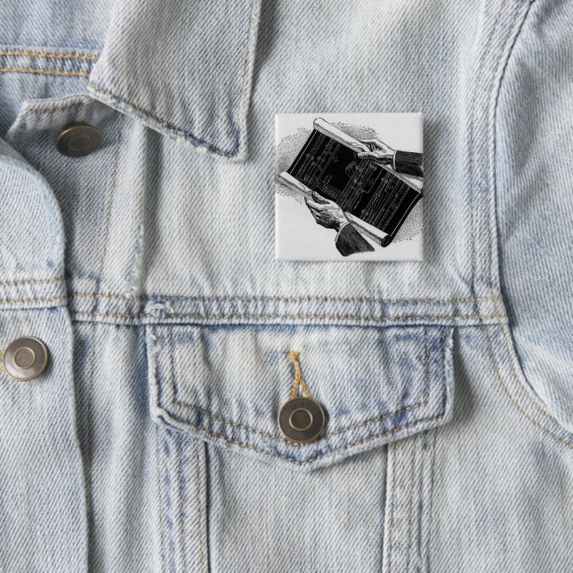 Chapa Cuadrada Hands w Architectural Blueprints, Vintage Business (In situ)