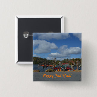 Chapa Cuadrada Happy Fall Y'all Otoño Display By Water