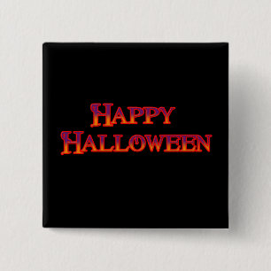 Chapa Cuadrada Happy Halloween