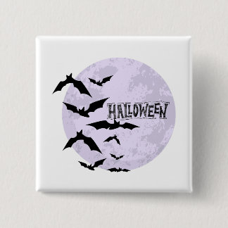 Chapa Cuadrada Happy Halloween Badge
