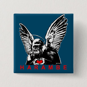 Chapa Cuadrada Harambe