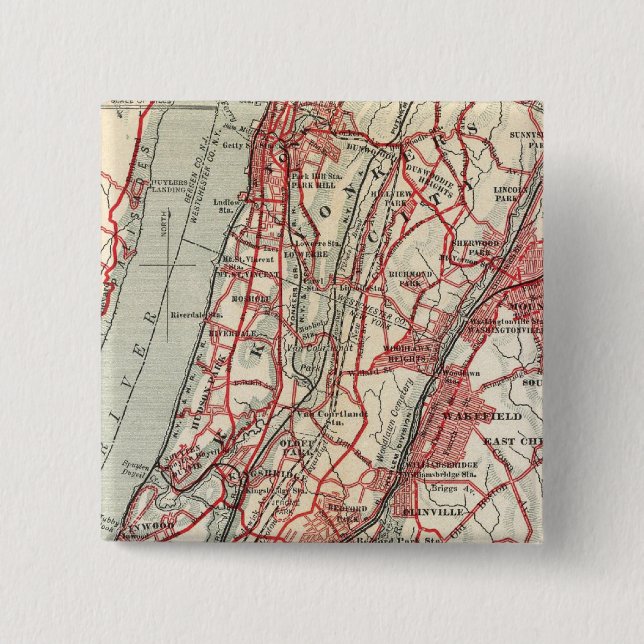 Chapa Cuadrada Harlem, Yonkers, Pelham Manor, Nueva York (Anverso)