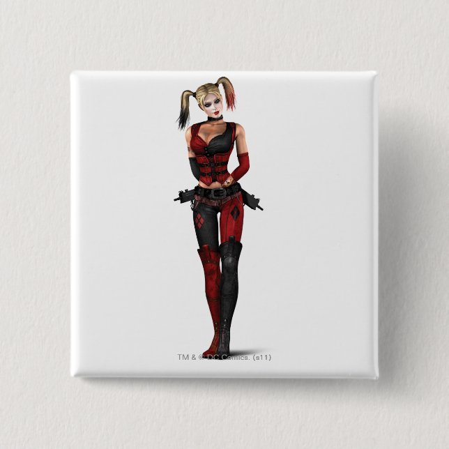 Chapa Cuadrada Harley Quinn (Anverso)