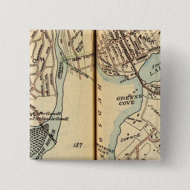 Chapa Cuadrada Harmon Park, Nueva York (Anverso)