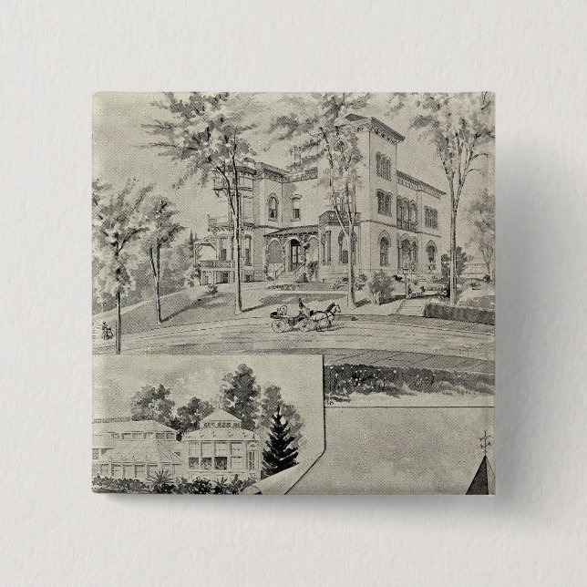 Chapa Cuadrada Harris Bldg, New London, Conn (Anverso)