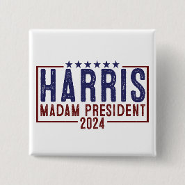 Chapa Cuadrada Harris Señora Presidenta 2024
