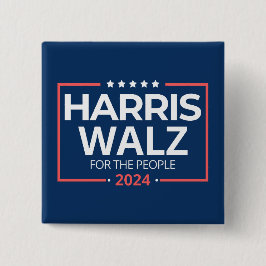 Chapa Cuadrada Harris Waltz 2024 Elecciones Kamala Harris Tim Wal