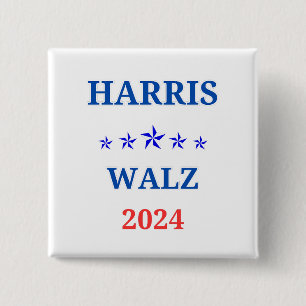 Chapa Cuadrada Harris Walz 2024 Kamala Election