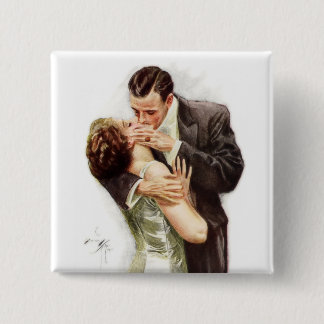 Chapa Cuadrada Harrison Fisher: El beso