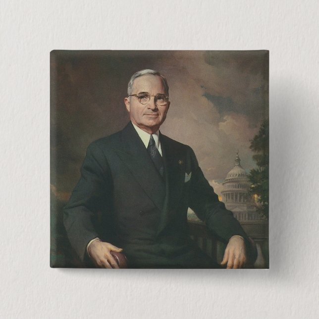 Chapa Cuadrada Harry Truman (Anverso)