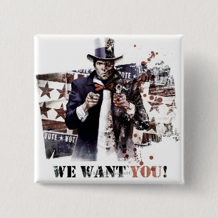 Chapa Cuadrada Harvey Dent - ¡Te Queremos!