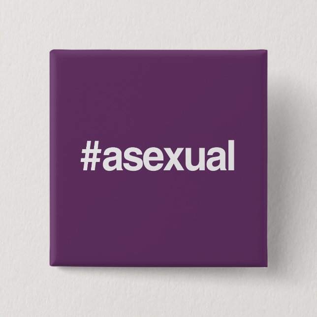 CHAPA CUADRADA HASHTAG ASEXUAL (Anverso)