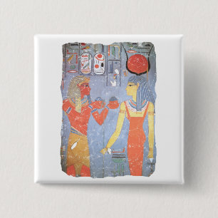 Chapa Cuadrada Hathor y Horemheb
