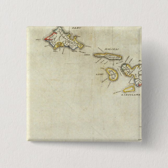 Chapa Cuadrada Hawái 3 (Anverso)